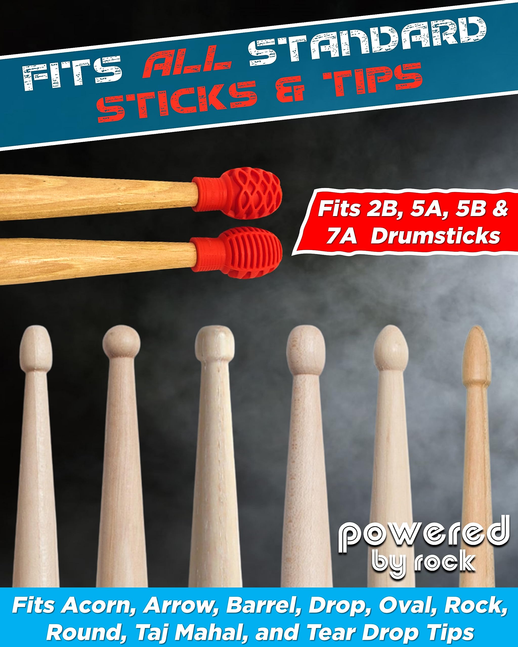 Drumstick Dampeners For Silencing Drumming Practice   Replace Your Drum Practice Pad   Silicone Drumstick Tips Mute Clacking Sou